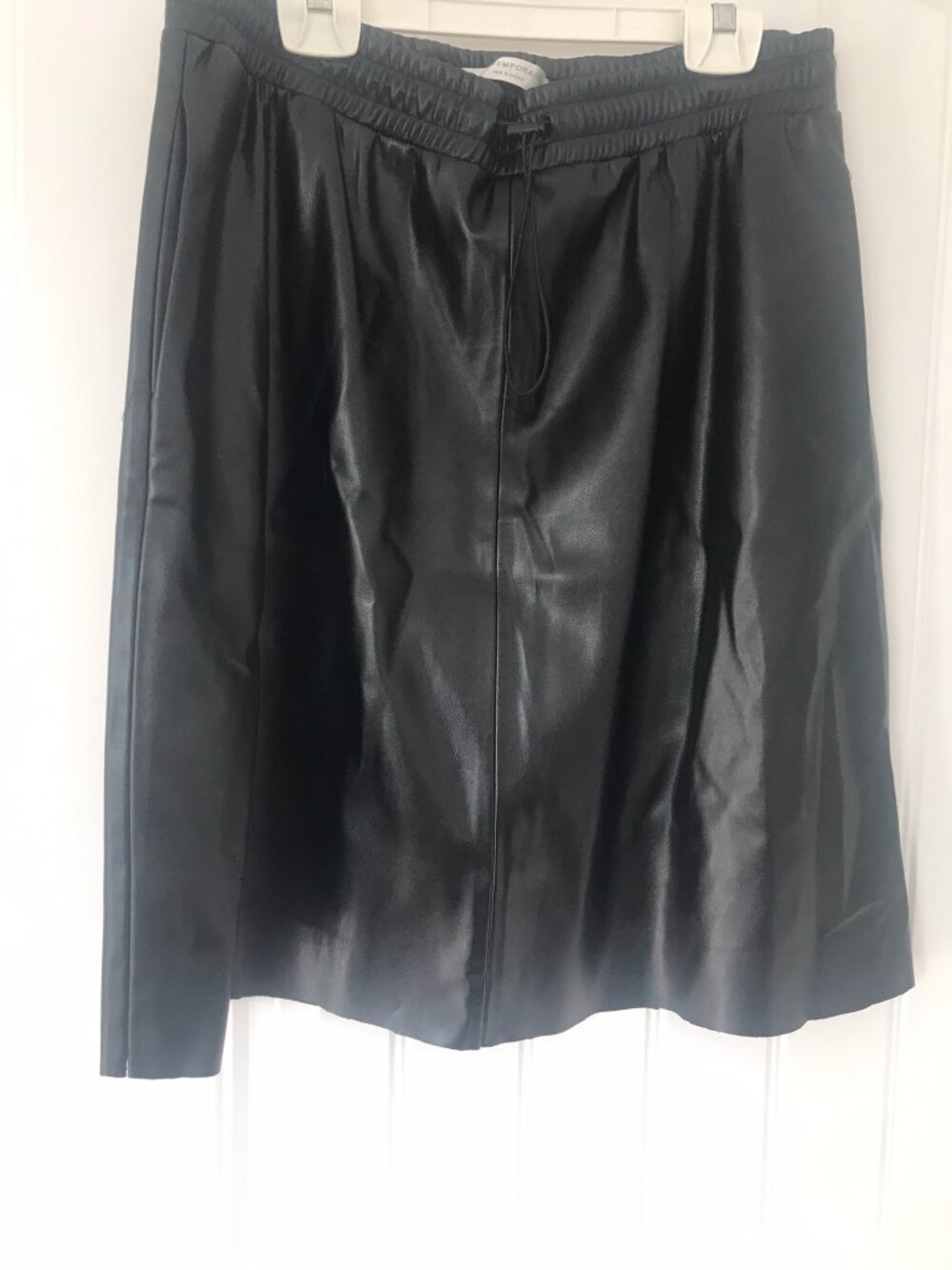 Simons Pleather A line Skirt